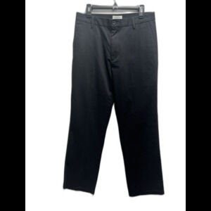Dockers Mens Pants Size 32x32  Black Flat Front Straight Fit Chino